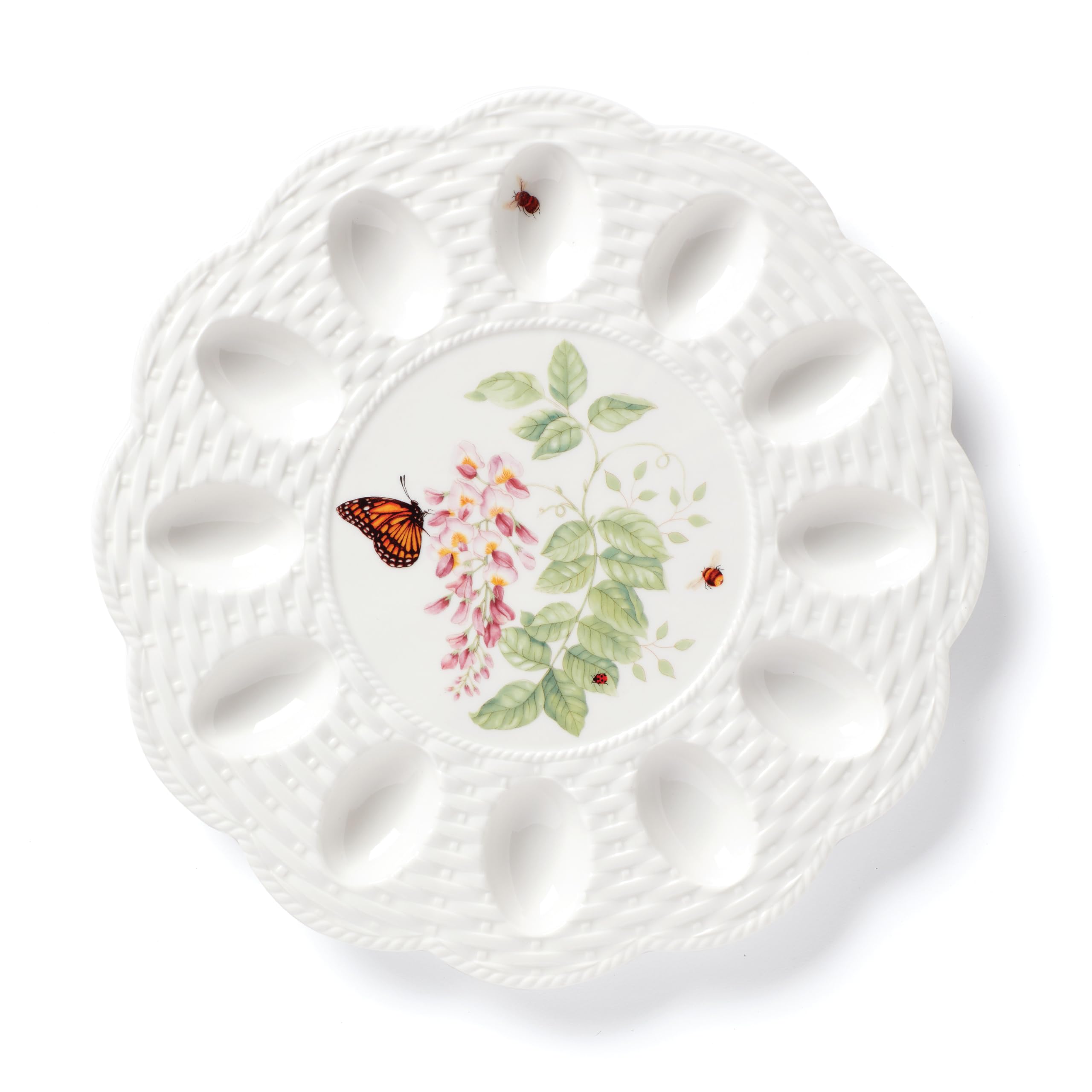 Amazon.com: Lenox 893457 Butterfly Meadow Egg Tray, Easter